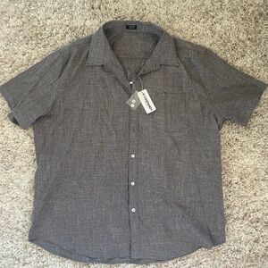 Amazon Gray Button-Up Shirt